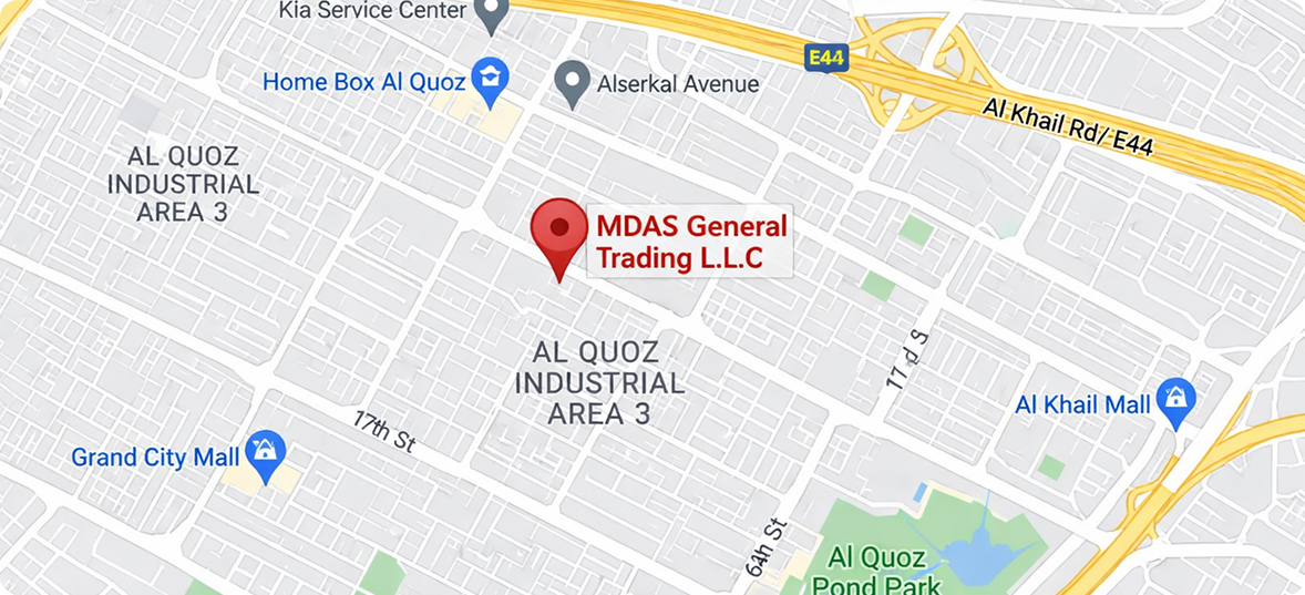 MDAS Location Map - Al Quoz Industrial 3, Dubai
